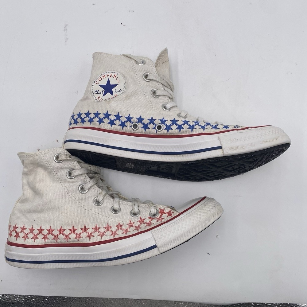 Converse Unisex Chuck Taylor All Star Americana Stars White Womens Sz 8 Mens 6